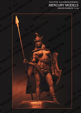 Сборная фигура из смолы Amazon warrior, 75 мм, Mercury Models - фото