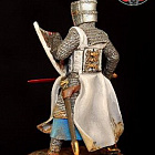 Сборная миниатюра из металла Тевтонский рыцарь 1242 г, 1:30, Оловянный парад