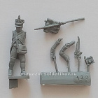 Сборная миниатюра из смолы Артиллерист с зарядом, Франция, 28 мм, Аванпост
