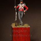 Сборная фигура из смолы SM 5415 Рядовой роты центра 1-го полка Пешей Гвардии. Великобритания 1810-15, 54 мм, SOGA miniatures