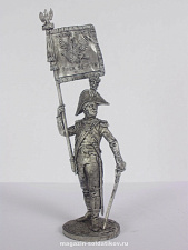 Миниатюра из олова Офицер-орлоносец 6-го пехотного полка. Польша, 1810-1814 гг. EK Castings - фото
