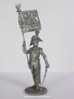 Миниатюра из олова Офицер-орлоносец 6-го пехотного полка. Польша, 1810-1814 гг. EK Castings