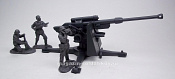 Солдатики из пластика German 88mm w/4 figures in 4 poses, 1:32 ClassicToySoldiers - фото