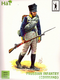Солдатики из пластика Napoleonic Prussian Infantry (Command) 28 mm, Hat
