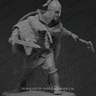 Сборная фигура из смолы Varangian warrior (and Perun Idol God), 75 мм, Mercury Models