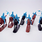 Солдатики из пластика MOUNTED MEXICAN LANCERS (Lt. Blue) 8 in 8 (swap arms), 1:32, TSSD