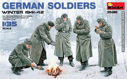 Сборные фигуры из пластика Немецкие солдаты, зима 1941-42 гг MiniArt (1/35)