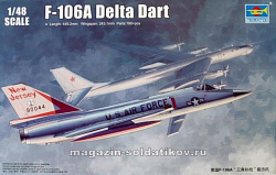 Сборная модель из пластика Самолёт US F-106A Delta Dart 1:48 Трумпетер