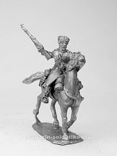 Сборная фигура из металла Кавалерист в черкесске с ружьем, 1918-1922 гг. 28 мм, Figures from Leon - фото
