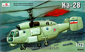 Сборная модель из пластика Ka-28 Советский противолодочный вертолет Amodel (1/72) - фото