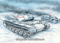 Сборная модель из пластика Тяжелый танк КВ-1С (1/35) Восточный экспресс