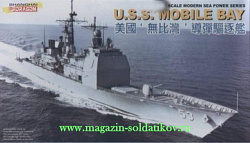 Сборная модель из пластика Д Корабль USS Mobile Bay (1/350) Dragon