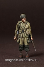 Сборная фигура из смолы SM 35148 1 лейтенант, 101-ой парашютной дивизии США. Нормандия 1944,1:35, SOGA miniatures - фото