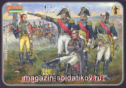 Солдатики из пластика Генеральный штаб Наполеона (1/72) Strelets