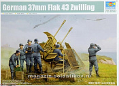 Сборная модель из пластика Зенитное орудие German 37mm Flak 43 Zwilling (1:35) Трумпетер - фото