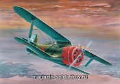 Сборная модель из пластика Самолет - истребитель Поликарпова И - 153 «Чайка» 1:72 Моделист - фото