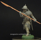 Сборная фигура из смолы Medieval infantryman 13 c, 75 mm. Mercury Models - фото