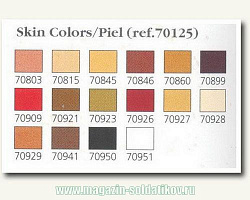 Набор модельных красок 16 шт.: FACE/SKIN COLORS Vallejo