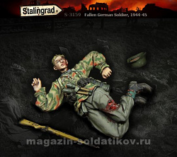 Сборные фигуры из смолы Убитый немецкий солдат 1/35, Stalingrad