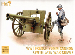 Солдатики из пластика WWI Late French Artillery, (1:72), Hat