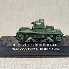Масштабная модель в сборе и окраске Танк Т-26, СССР - 1932, 1:72, Боевые машины мира