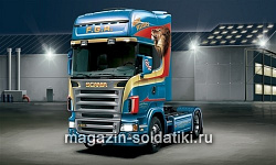 Сборная модель из пластика ИТ Автомобиль Scania R580 V8 (1/24) Italeri