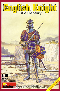 Сборная модель из пластика Английский рыцарь, XV в.(1/16) MiniArt