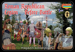 Солдатики из пластика Римский республиканский легион перед сражением (1/72) Strelets