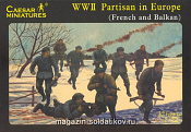 Солдатики из пластика Европейские партизаны (Франция и Балканы). Вторая мировая война (1/72) Caesar Miniatures - фото