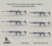 Аксессуары из смолы Снайперская винтовка ВМФ США Mark 14 (EBR), 1:35, Live Resin - фото