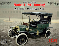 Сборная модель из пластика Model T 1910 Touring, Американский пассажирский автомобиль, 1:24, ICM