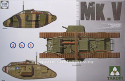 Сборная модель из пластика Тяжелый танк MarkV (3 в 1) IМВ 1/35 Takom