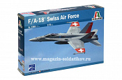 Сборная модель из пластика ИТ Самолет F/A-18 HORNET Швейцарские ВВС (1:72) Italeri - фото