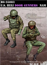 Сборная миниатюра из смолы US Heli Door Gunners (1/35), Bravo 6 - фото