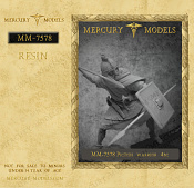 Сборная фигура из смолы Pictish warrior 4bc, 75 мм, Mercury Models - фото