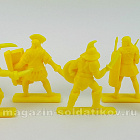 Солдатики из пластика Последняя битва, набор из 10 фигур (желтый) 1:32, ИТАЛМАС