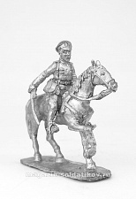 Сборная фигура из металла Казачий офицер с саблей, 1918-1922 гг. 28 мм, Figures from Leon - фото