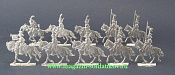 Миниатюра из металла Гвардейские уланы на марше, Франция, 1805-15 гг. 30 мм, Berliner Zinnfiguren - фото