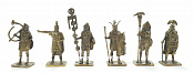 Солдатики из металла Римский легион (наб. 6 шт,) 40 мм, Бронзовая коллекция - фото