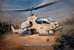 Сборная модель из пластика ИТ Вертолет Bell AH-1W Super Cobra (1/48) Italeri