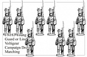 Фигурки из металла FN 183 Пехота Молодой гвардии в форме для кампании на марше (28 мм) Foundry - фото