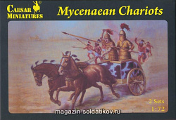 Сборная миниатюра из пластика Микенская колесница (1/72) Caesar Miniatures