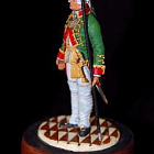Сборная миниатюра из металла Офицер Сухопутного Шляхетского Кадетского Корпуса 1761-62 г., 1:30, Оловянный парад