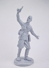 Сборная фигура из смолы Политрук 1:16 Big War miniatures - фото