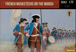 Солдатики из пластика French Musketeers on the March, (1/72) Strelets