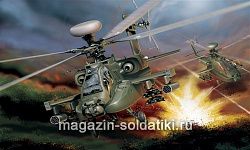 Сборная модель из пластика ИТ Вертолет AH-64D Longbow Apache (1/48) Italeri