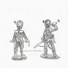 Сборные фигуры из металла Егеря. Командная группа 1783-96 гг. 28 мм, Figures from Leon