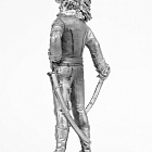 Миниатюра из олова 571 РТ Офицер мусульманской роты легиона Мирабо, 1800 г., 54 мм, Ратник