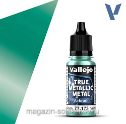 True Metallic Metal Зеленый жук Vallejo (77173) (77173)