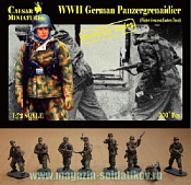 Солдатики из пластика Немецкие панцергренадеры, зима, восточный фронт (1/72) Caesar Miniatures - фото